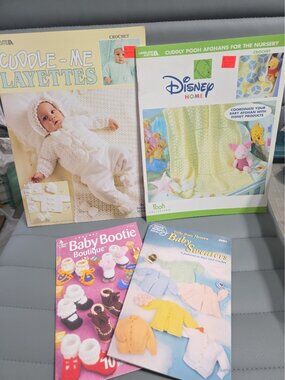 Baby Booties, Sweaters, Afghans and Layettes Pattern Books